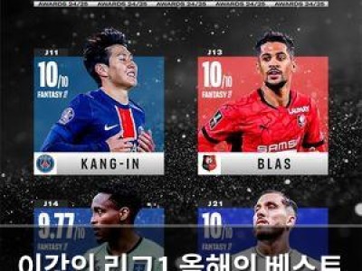 이강인 리그1 올해의 베스트 퍼포먼스상 후보에