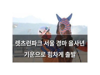 렛츠런파크 서울 경마 을사년 기운으로 힘차게 출발