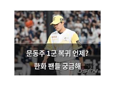 문동주 1군 복귀 언제? 한화 팬들 궁금해