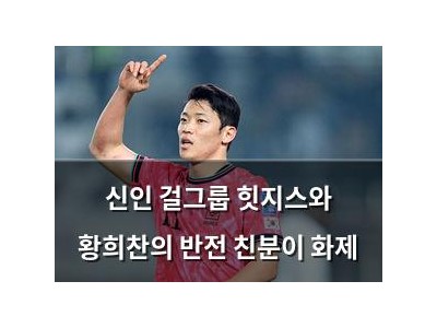 신인 걸그룹 힛지스와 황희찬의 반전 친분이 화제