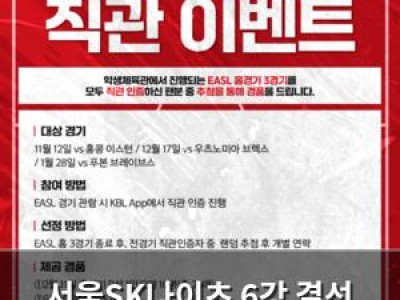 서울SK나이츠 6강 결선 진출 경기 맞아 팬들 집중