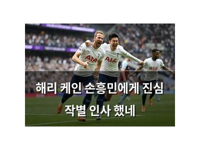해리 케인 손흥민에게 진심 작별 인사 했네