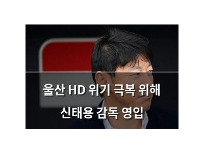 울산 HD 위기 극복 위해 신태용 감독 영입