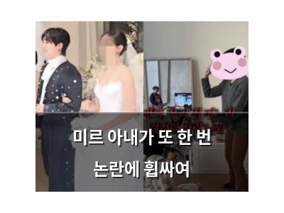 미르 아내가 또 한 번 논란에 휩싸여