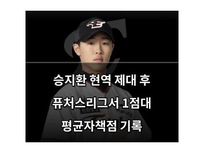 승지환 현역 제대 후 퓨처스리그서 1점대 평균자책점 기록